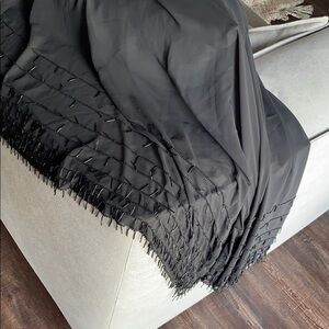 Black beaded shawl